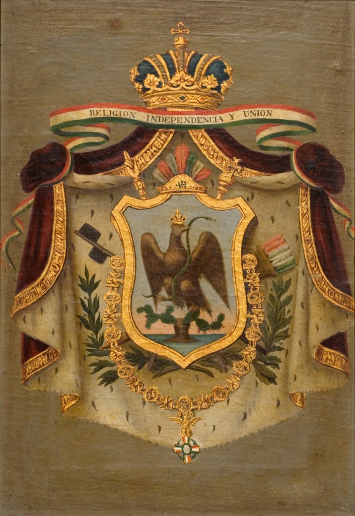 Escudo de armas de Agustín de Iturbide (primer imperio) - 3 Museos